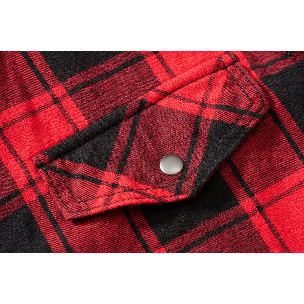 Checkshirt ärmellos rot-schwarz