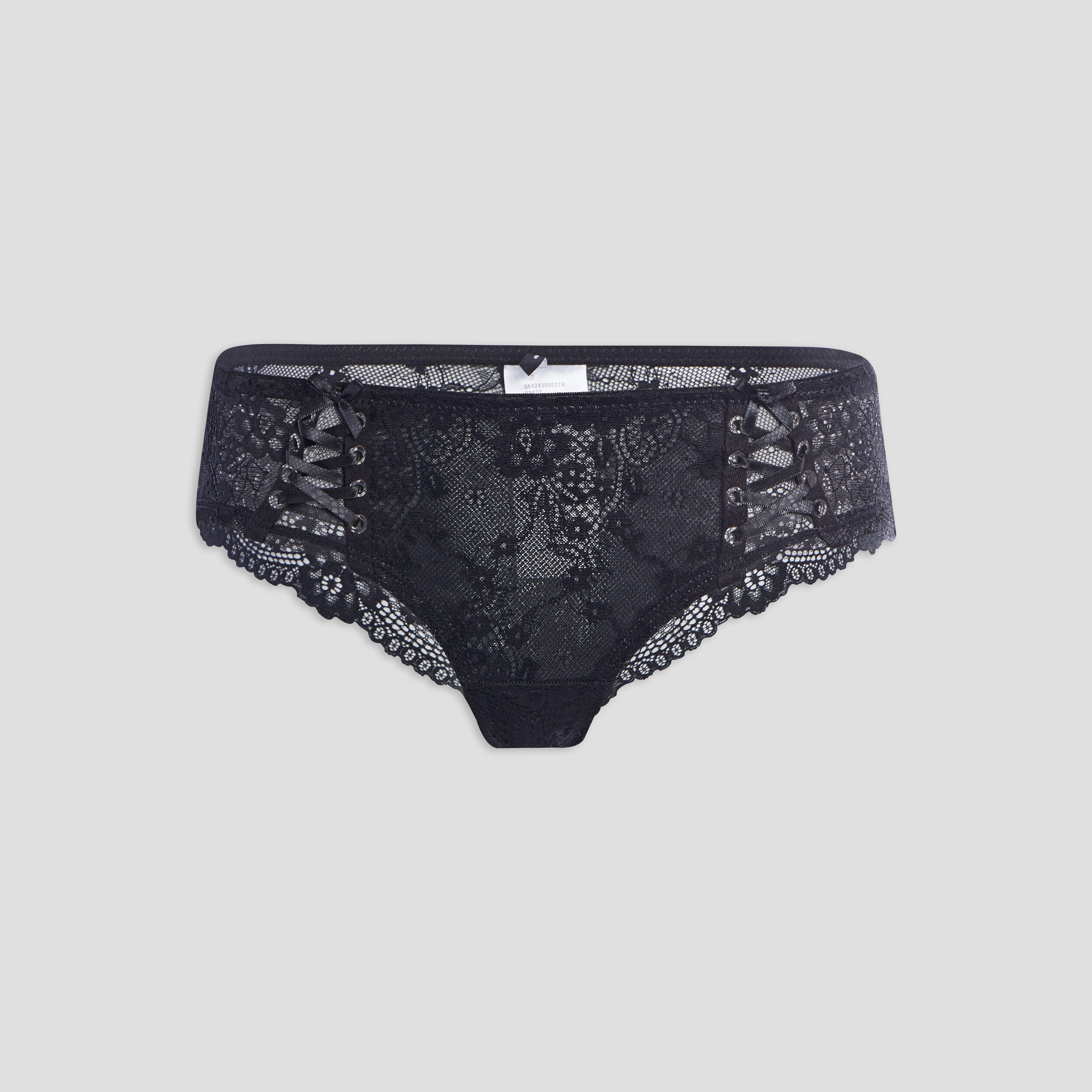 Shorty en dentelle noir femme | La Halle