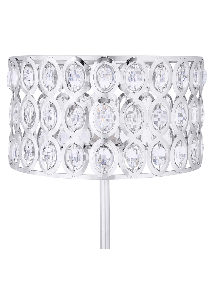 Beliani Stehleuchten TENNA in Silber - (W) 35 x (H) 160 x (L) 35 cm günstig kaufen onesize