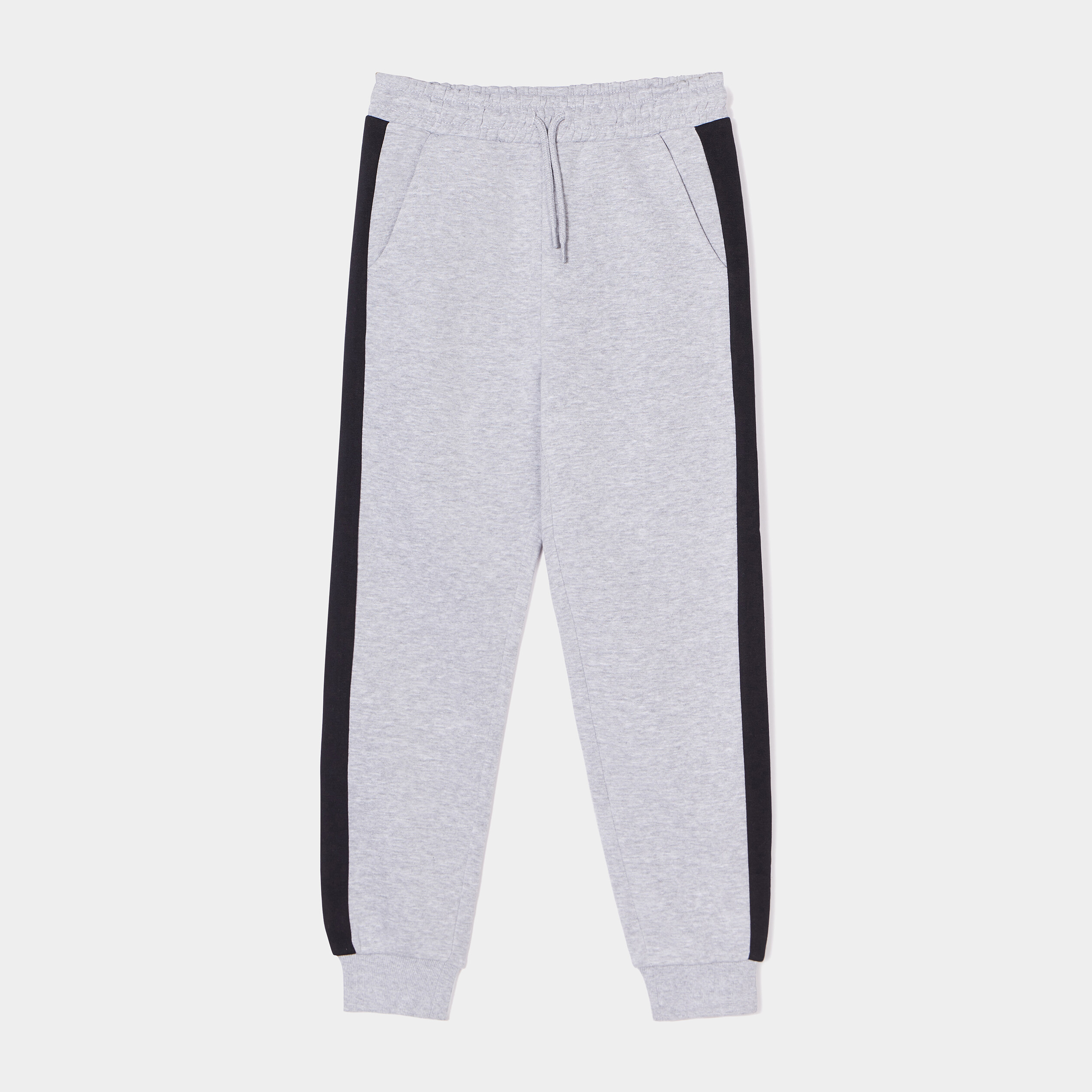 Pantalon jogging molleton gris clair garçon | La Halle
