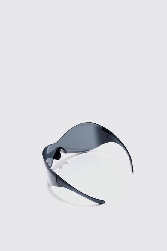 Rahmenlose Racer-Sonnenbrille aus Plastik