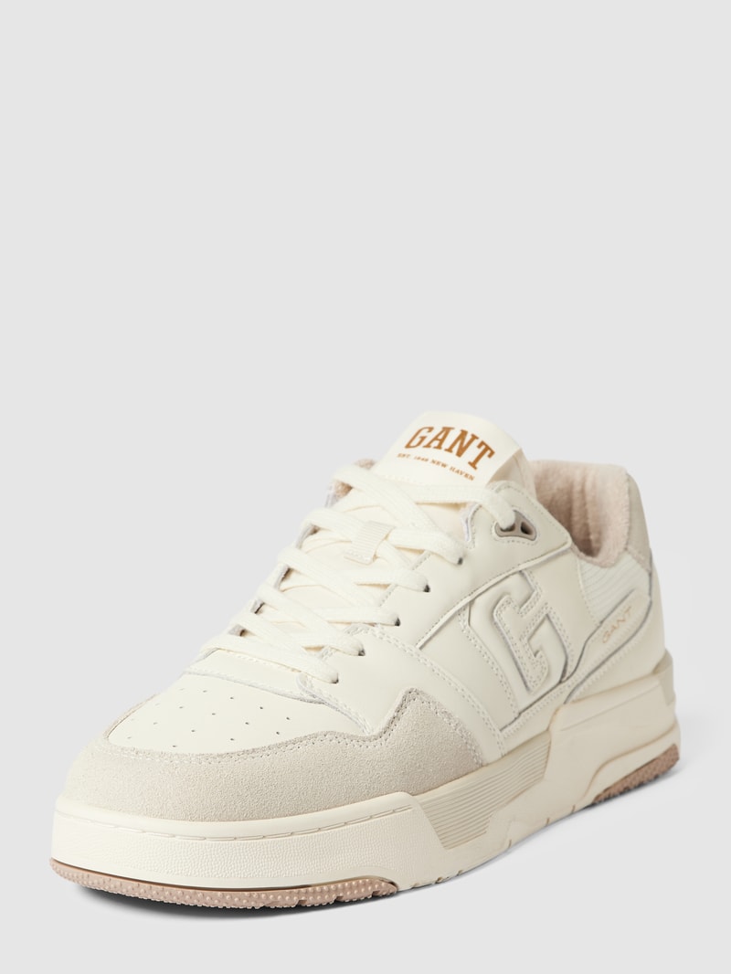 Sneaker mit Label-Details Modell 'Brookpal' in offwhite