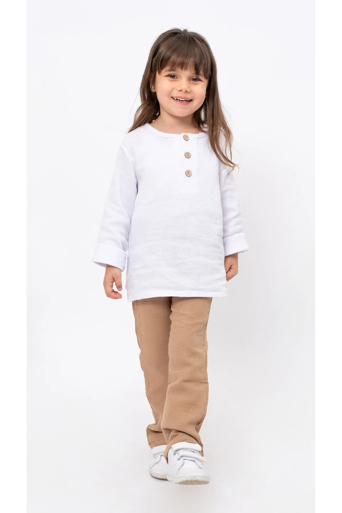 Bubito  Unisex Baby & Kind 100 % Baumwolle Musselin Unterteil Pyjama Set-Braun
