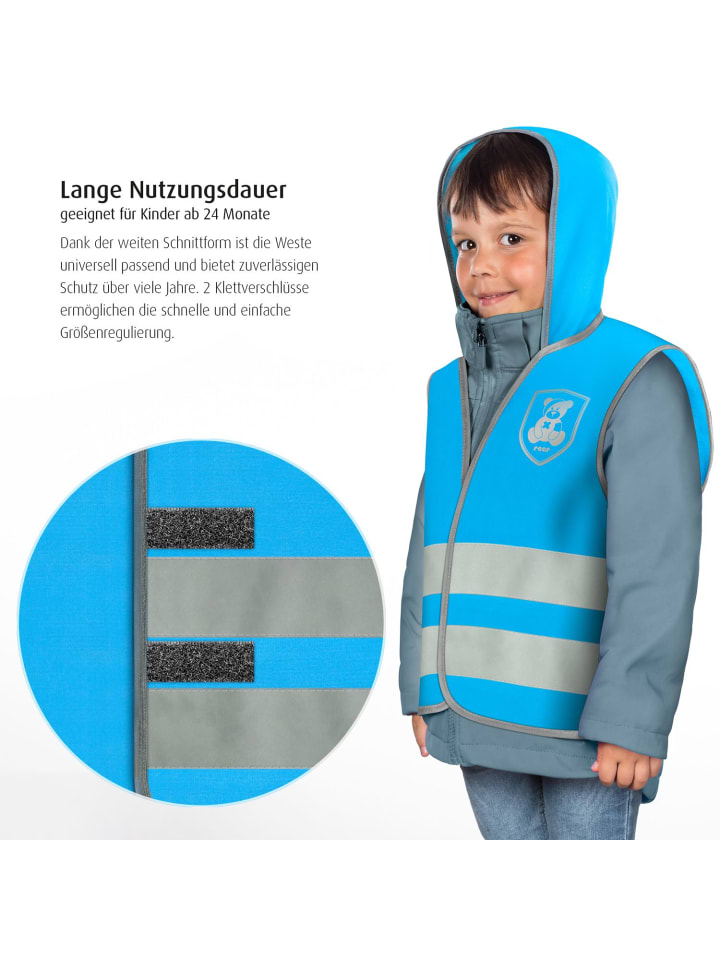 Reer Sicherheitsweste Monster in Blau ab 2 Jahre günstig kaufen onesize