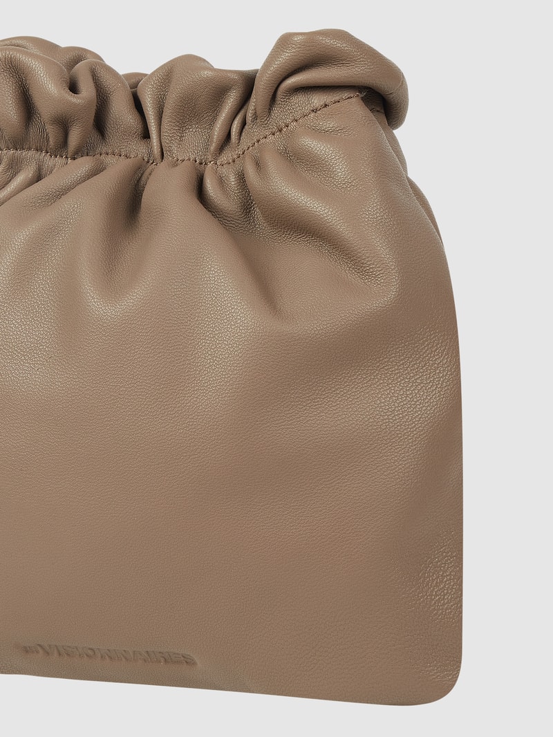 Crossbody Bag aus Leder Modell 'Lilou' in taupe