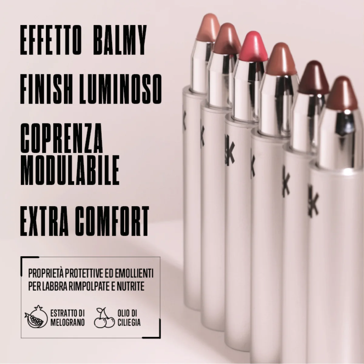 CLICK'N KISS Lepper - Skinnende Leppestift