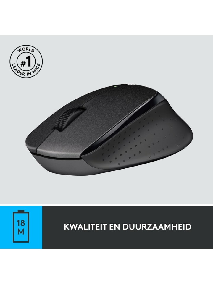 Logitech M330 Silent Click Wireless Maus – Ideal für ruhige Büros in Schwarz günstig kaufen onesize
