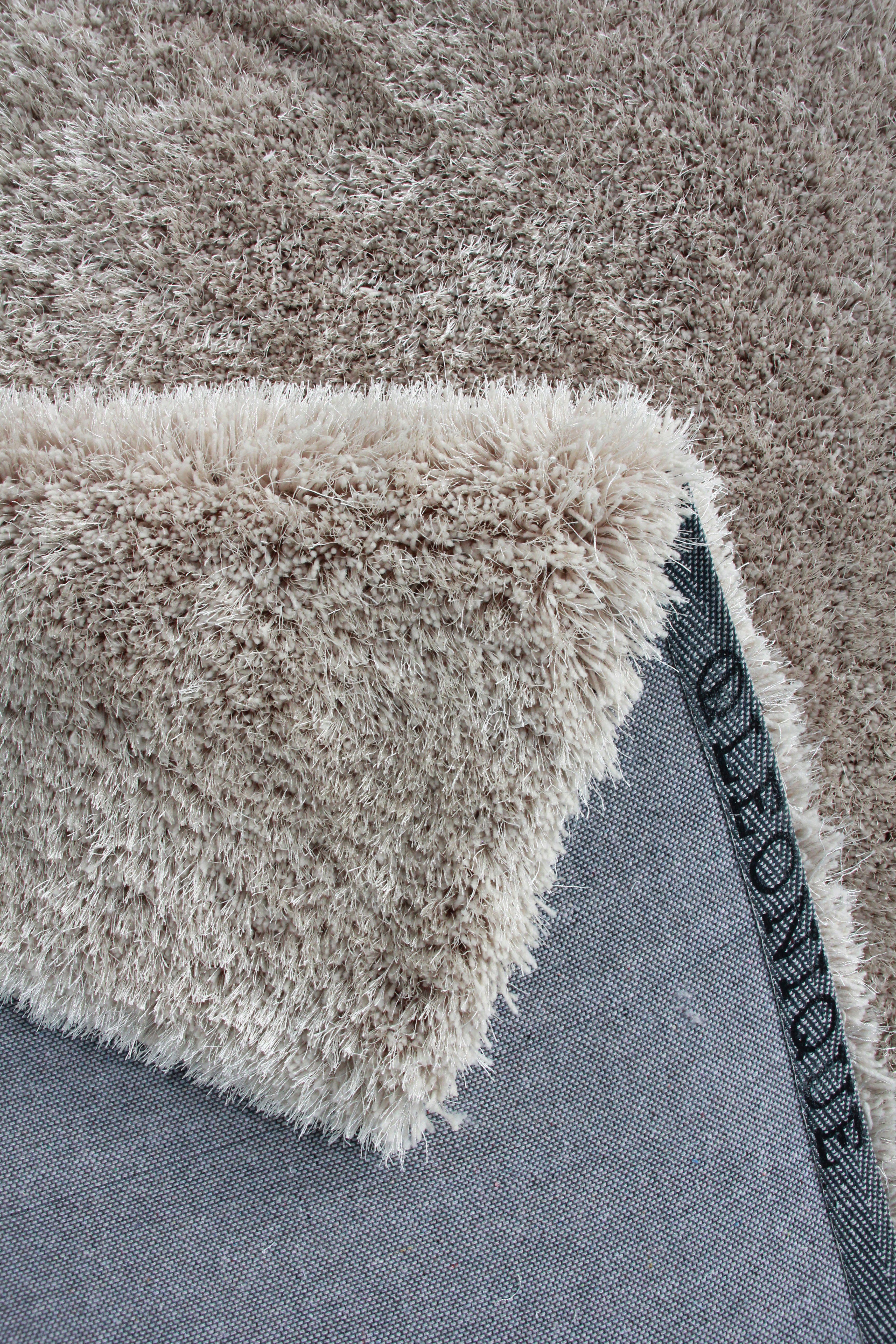 Hochflor-Teppich Lagos, Leonique, rechteckig, Höhe: 45 mm, Mikrofaser Teppiche, flauschig, einfarbig, Wohnzimmer, Schlafzimmer