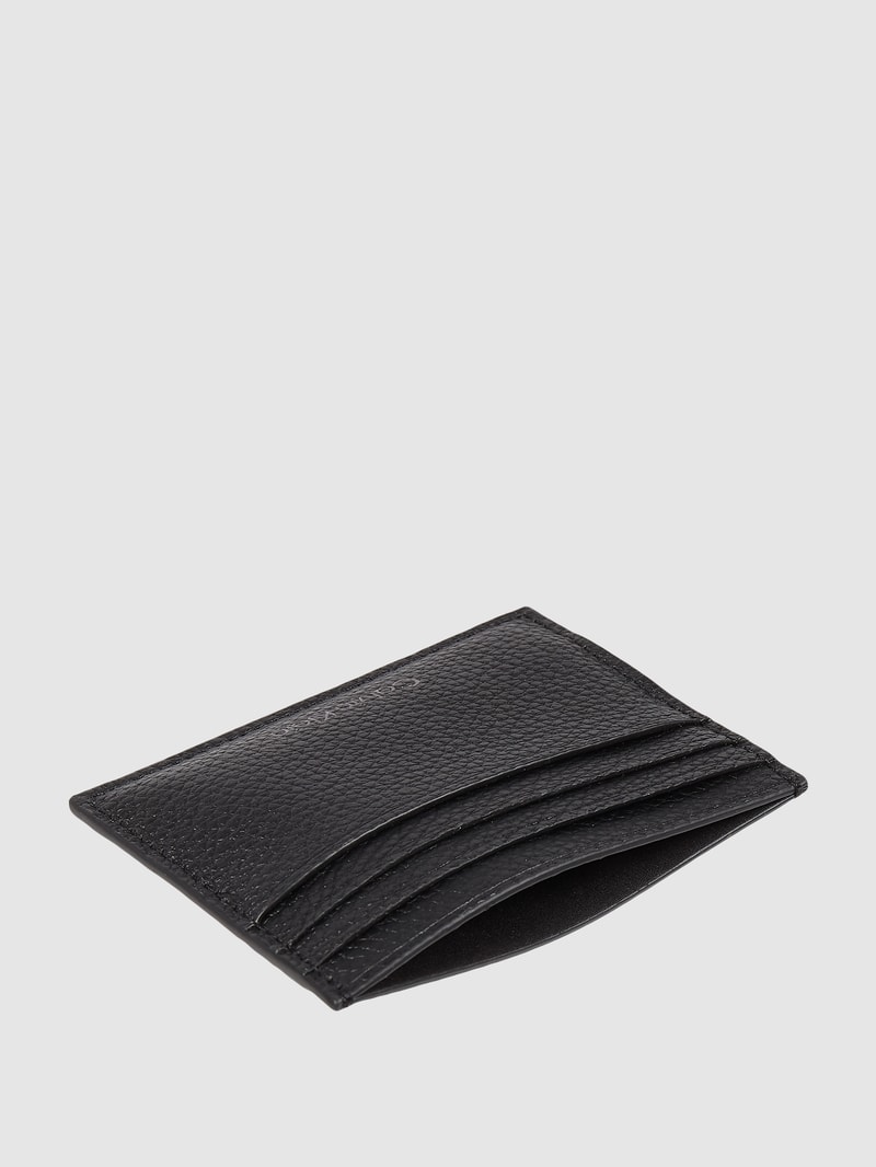 Kartenetui aus Leder in schwarz