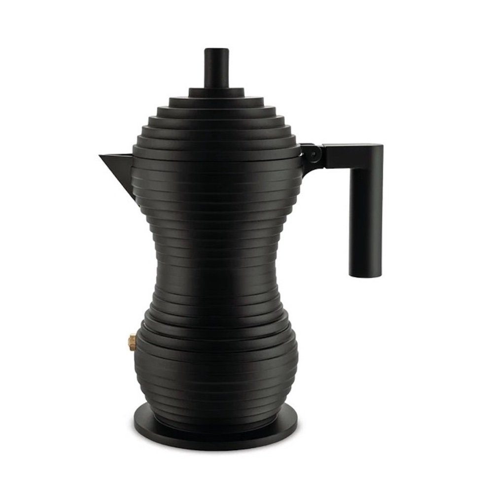 Alessi Espressokocher Pulcina Espressokocher, Schwarz