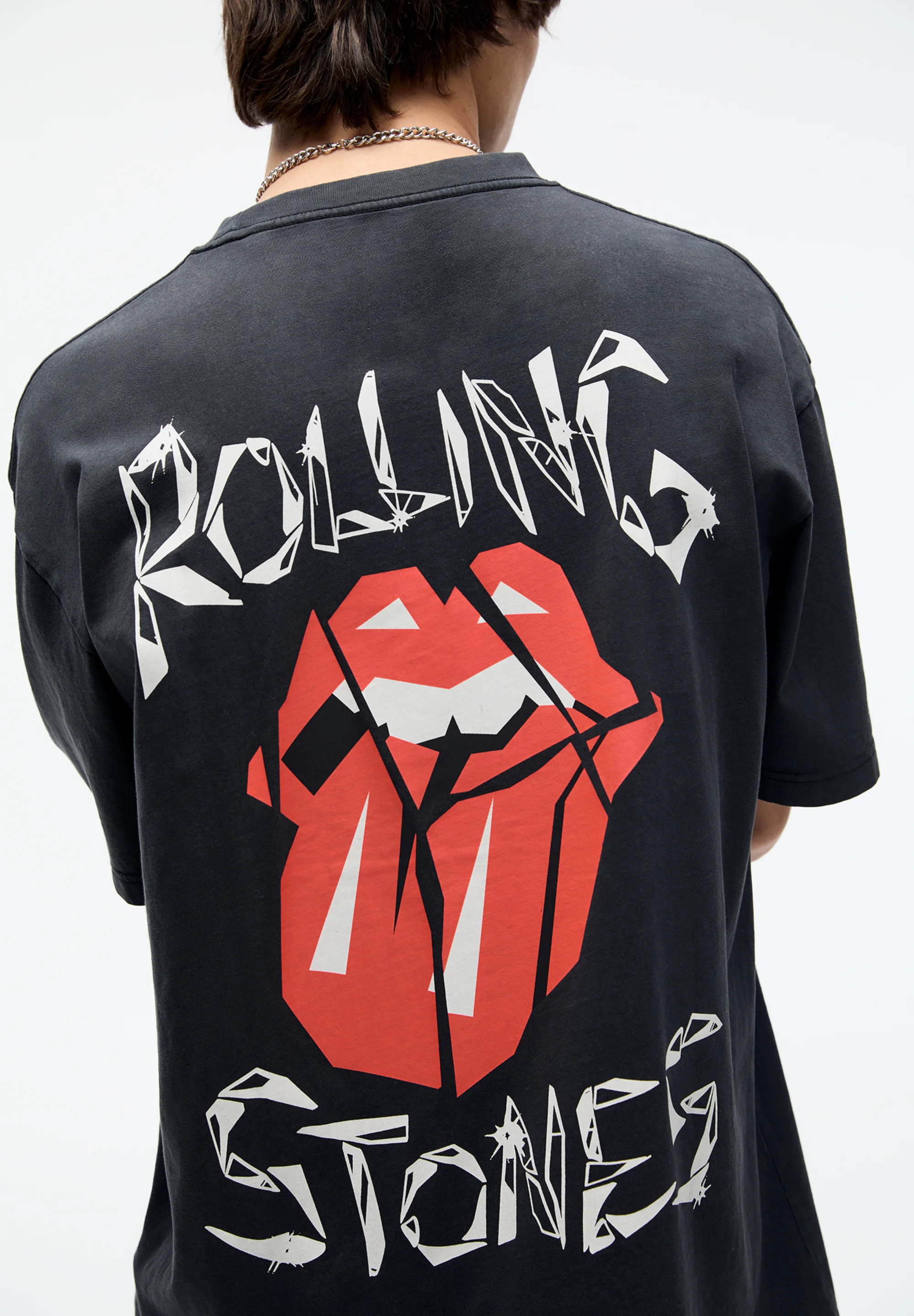 PULL&BEAR WASHED ROLLING STONES - Camiseta con estampado