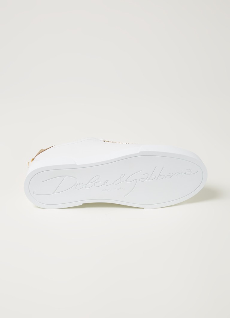 Baskets Dolce & Gabbana Portofino en cuir de veau avec détails métalliques
