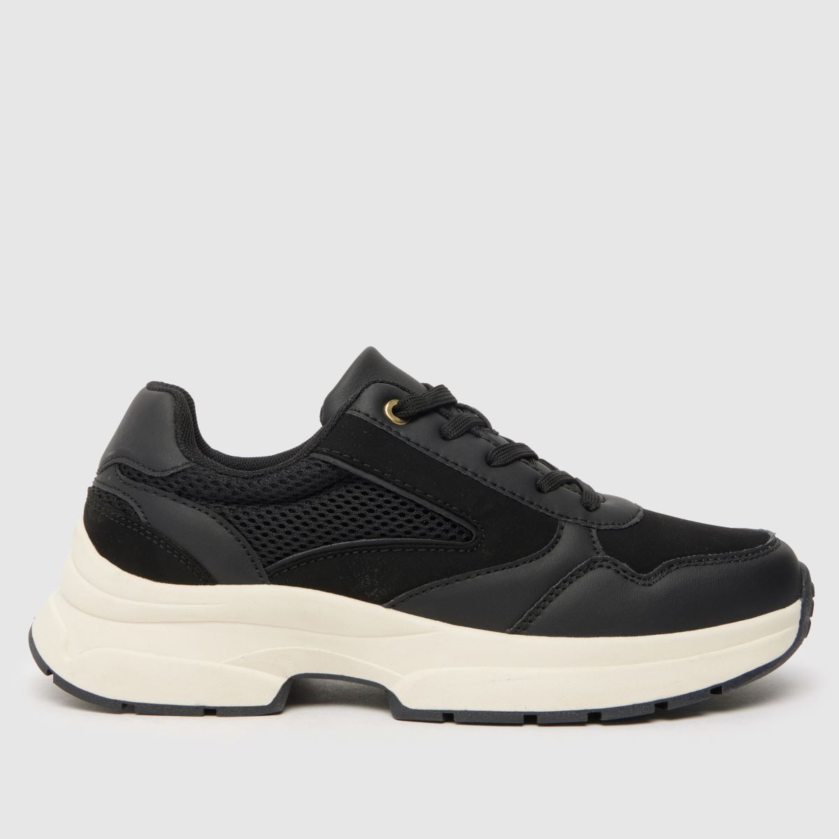 Schuh Maura – Svarta och vita grova sneakers