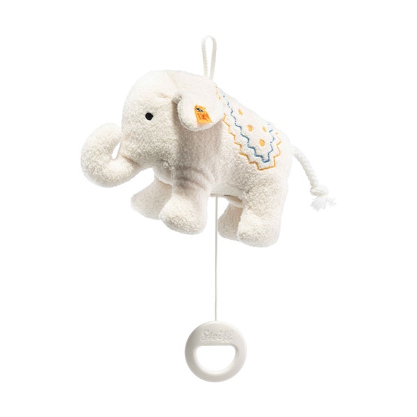 Elefäntle Spieluhr, 15 cm, weiß