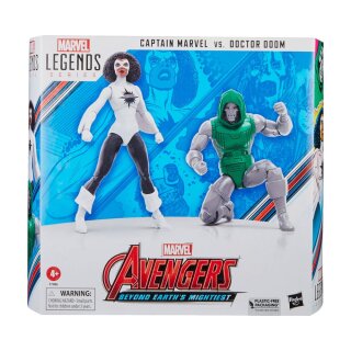 Avengers: Beyond Earth's Mightiest Marvel Legends Actionfiguren Captain Marvel vs. Doctor Doom 15 cm