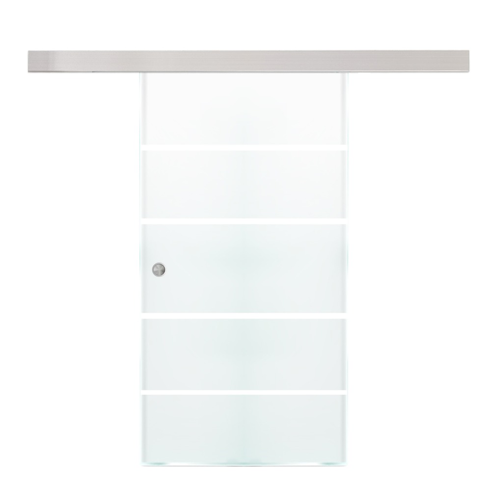 Home Deluxe Glasschiebetür SIRENA – 205 x 105 cm Milchglas