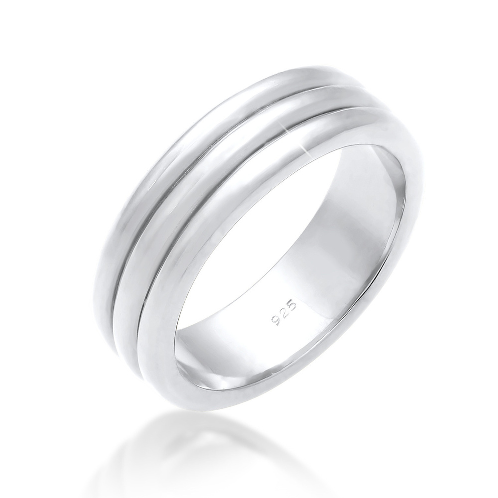 Elli PREMIUM Elli PREMIUM Bague Anneau Couple Minimal Bague Femme - (925/1000) Argent Bague