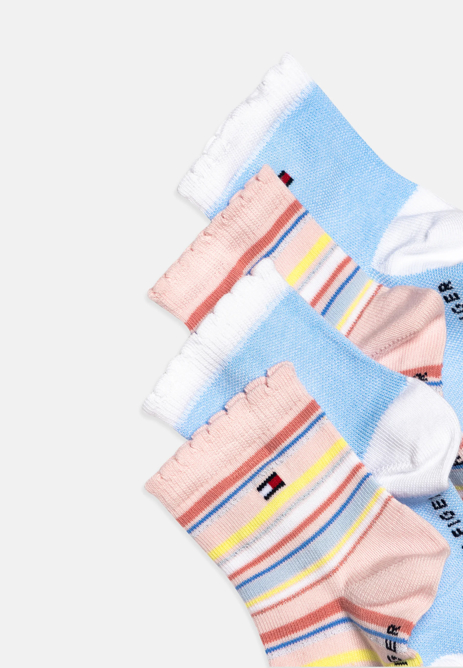 Tommy Hilfiger KIDS STRIPE UNISEX PACK DE 4 - Calcetines