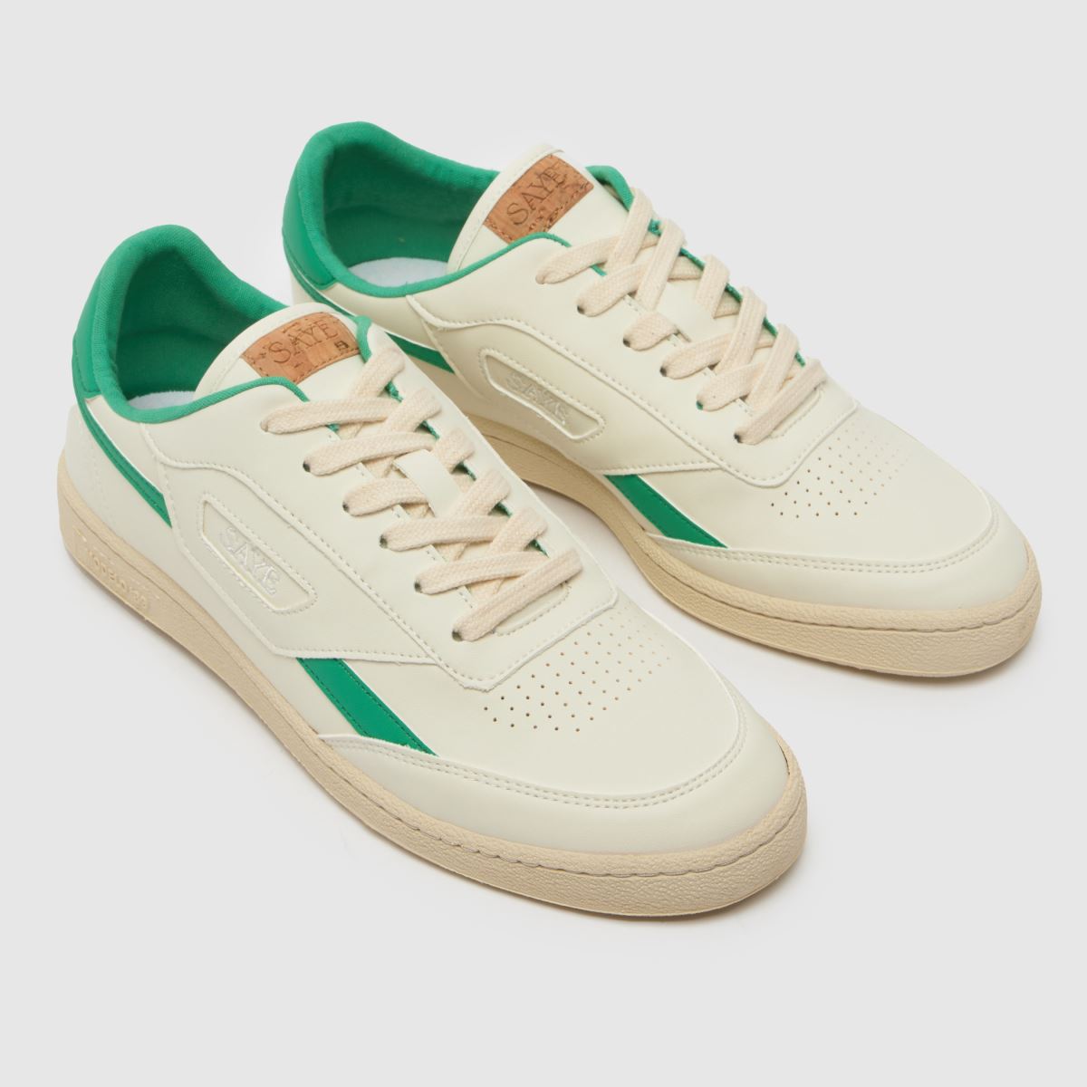 SAYE modelo 89 sneakers i vitt och grönt