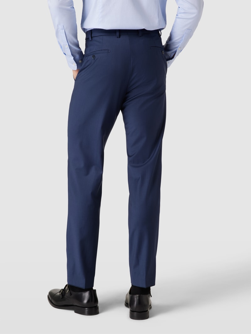 Stoffhose mit Bügelfalten Modell 'Franco' in marineblau