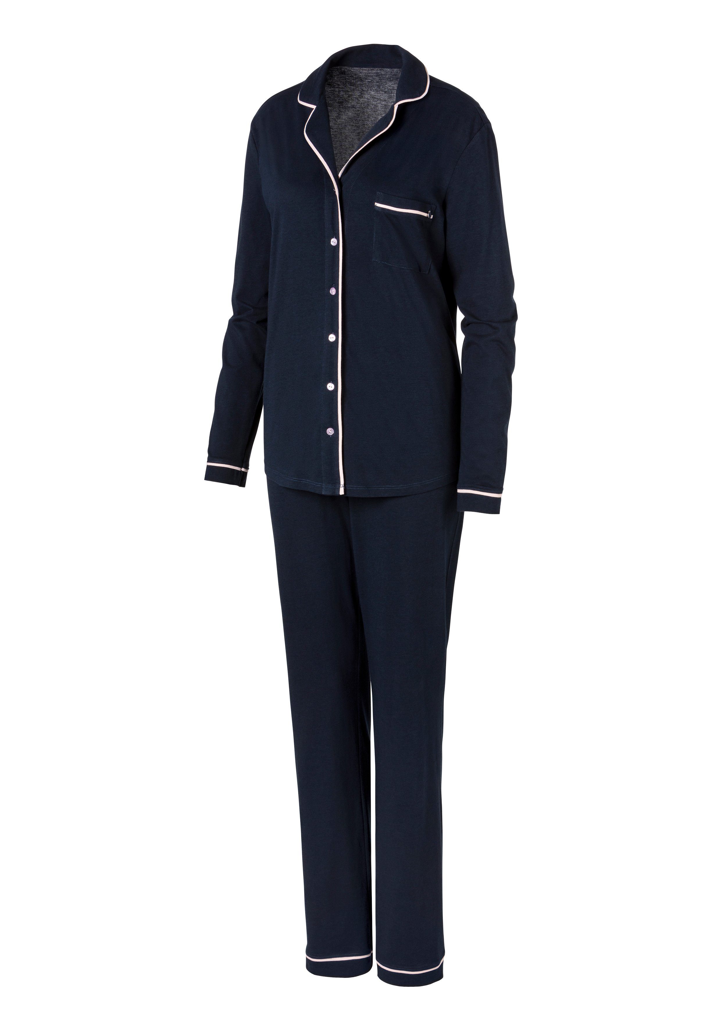 s.Oliver Pyjama (2 tlg) im klassischen Streifen-design