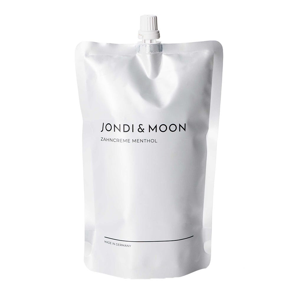 Jondi&Moon Zahncreme Menthol Nachfüllbeutel 250 ml