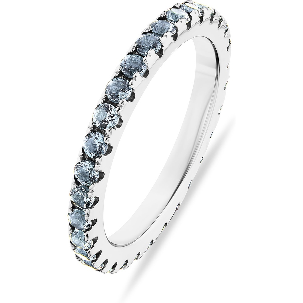FAVS Bague pour femme 925 Argent bleu clair Bague