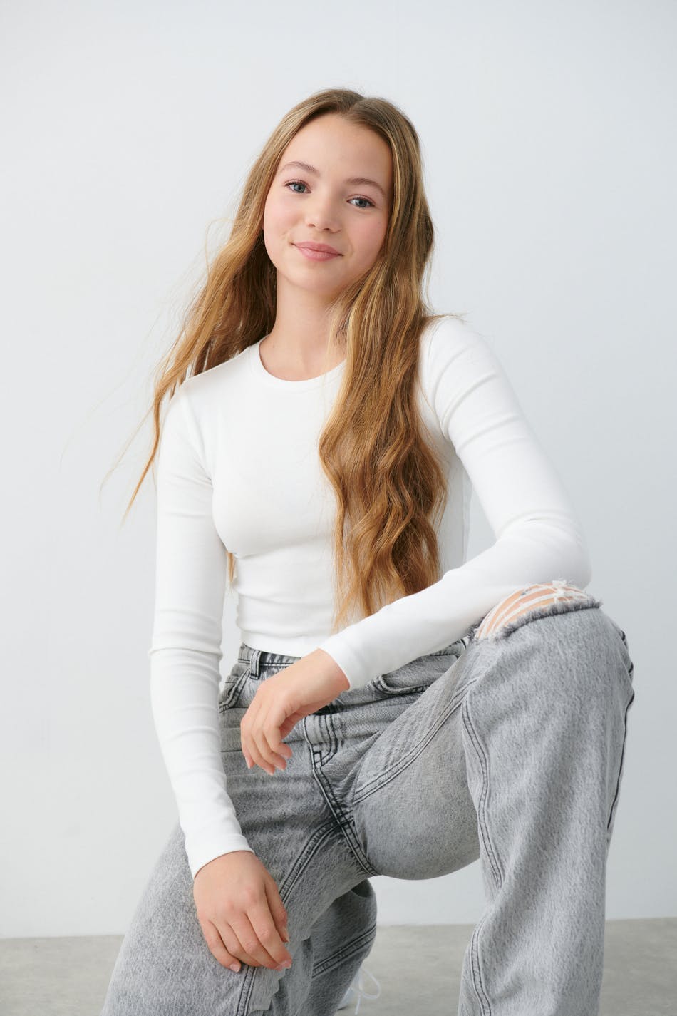 Y basic long sleeve top