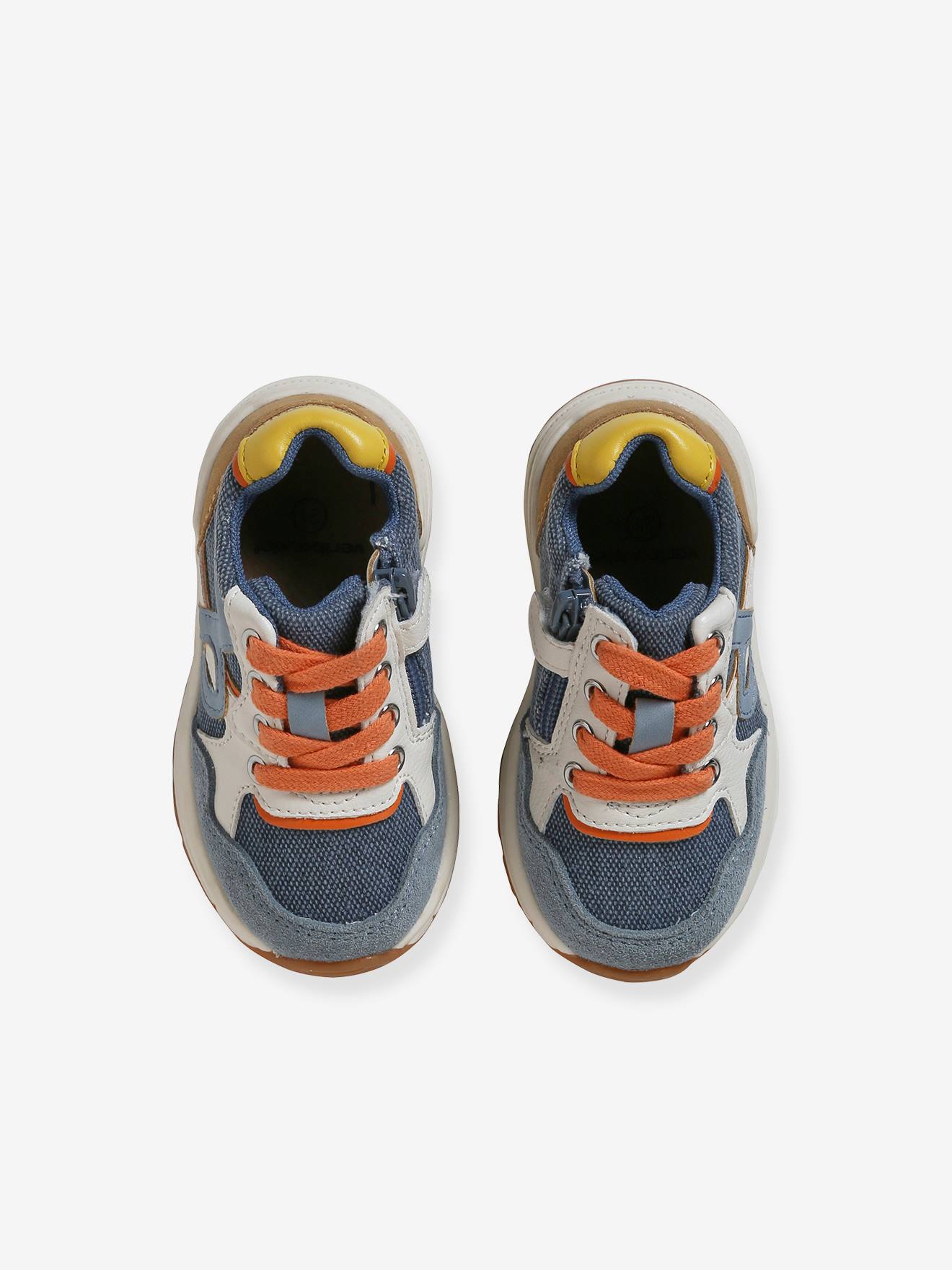 Vertbaudet Baby Sneakers mit Reißverschluss - wollweiß