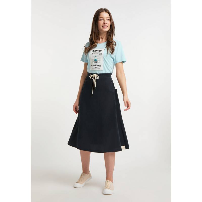 SOMWR T-Shirt With Square Slim Straw Print T-Shirt Damen