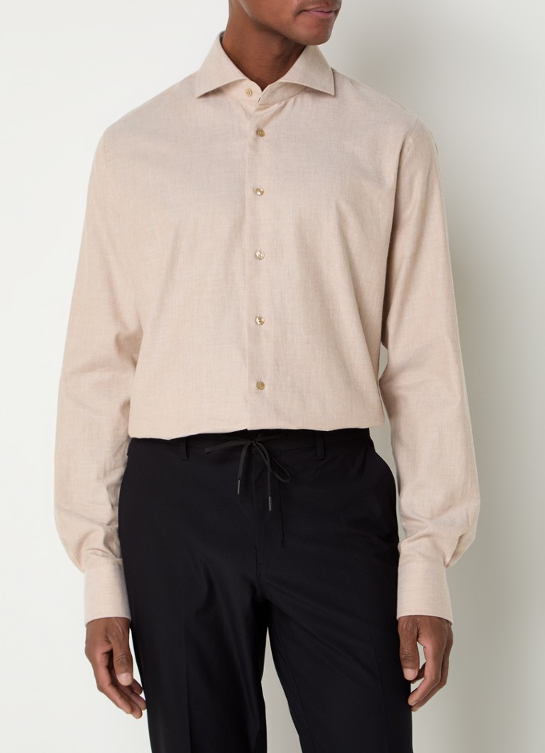 Camicia slim fit Michaelis con motivo mélange