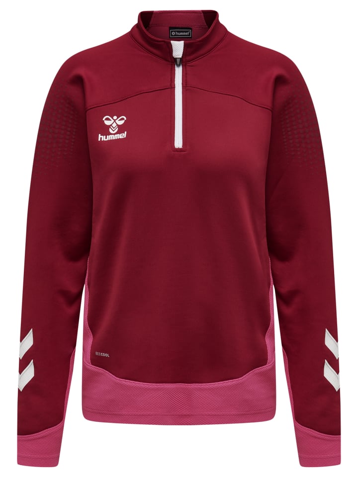 Hummel Hummel Halbreißverschluss Sweatshirt Hmllead Damen in BIKING RED günstig kaufen