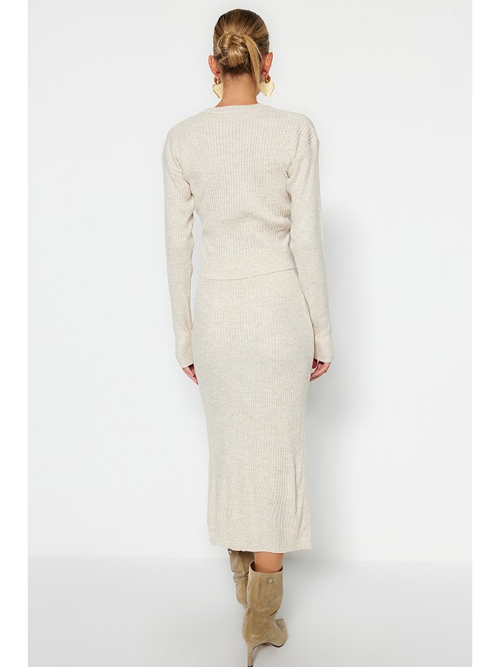trendyol 2tlg. Outfit in Creme günstig kaufen