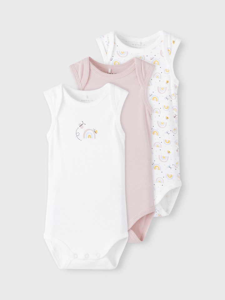 name it Baby Body ohne Arm 3er Pack in violet ice günstig kaufen 56