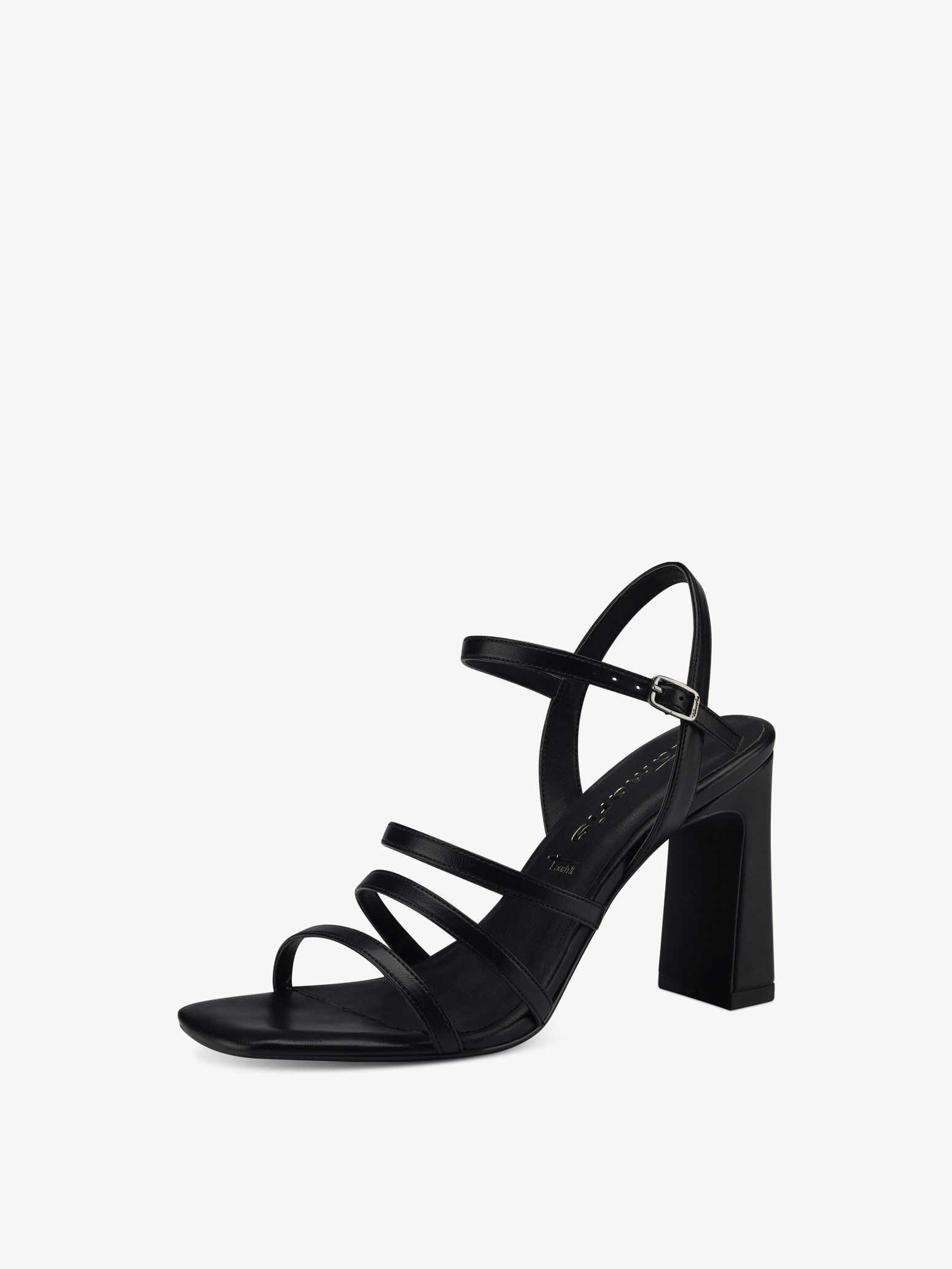 Sandale à talon - noir