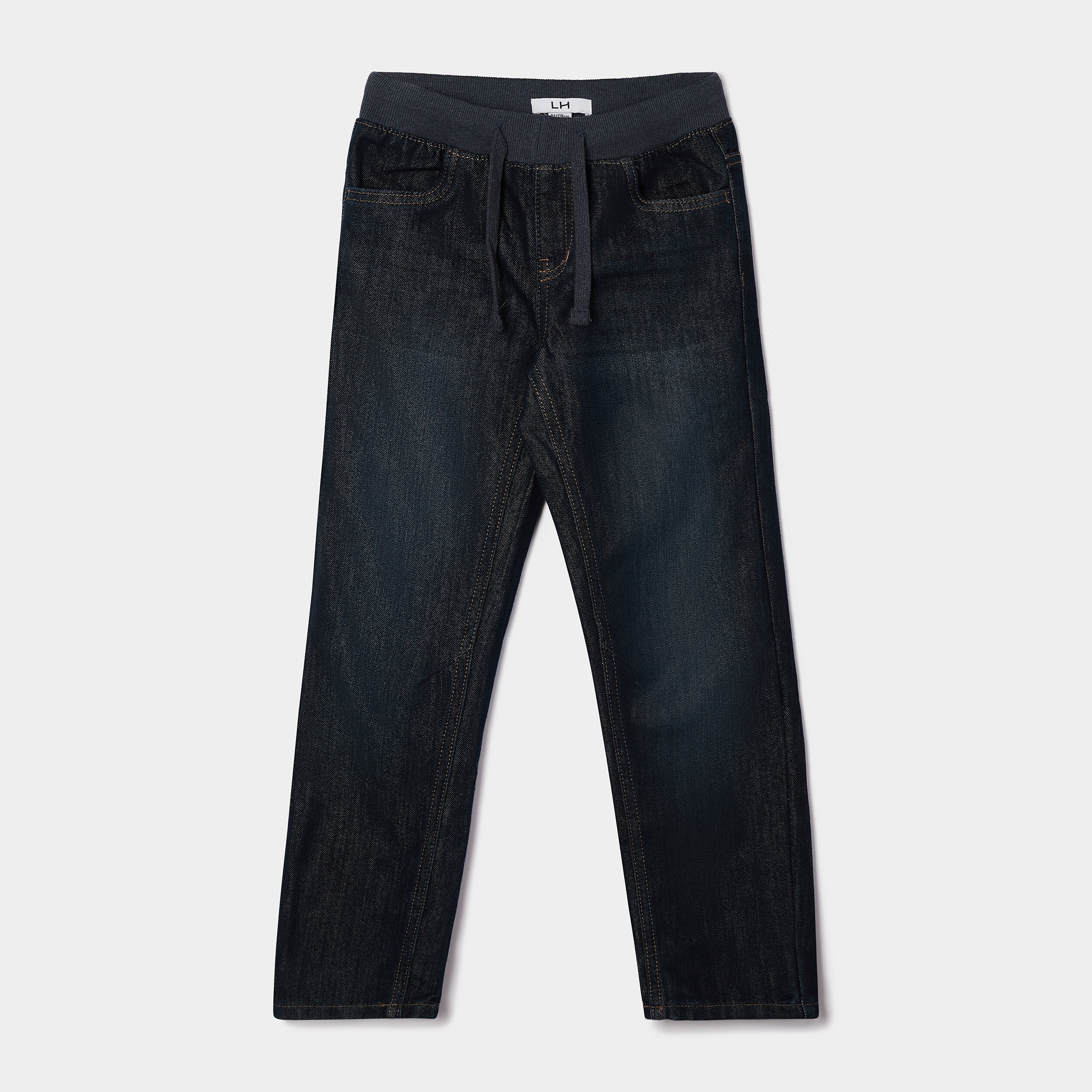 Jeans regular taille ajustable denim brut garçon | La Halle