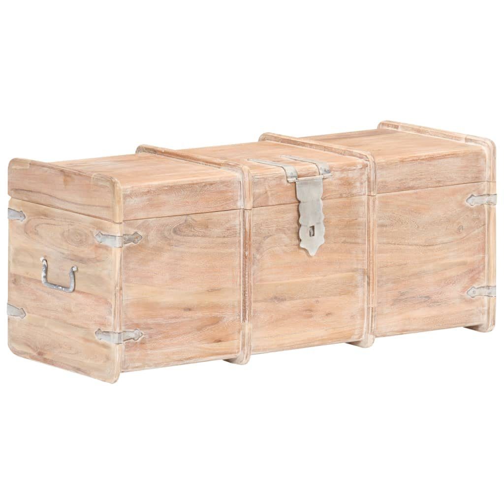 vidaXL Aufbewahrungsbox Holztruhe 90x40x40 cm Akazie Massivholz (1 St)