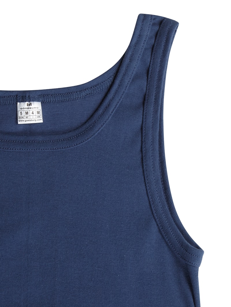 Tanktop aus Baumwolle im 2er-Pack in blau