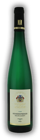 Reichsgraf von Kesselstatt, Scharzhofberger, VDP.GROSSE LAGE, Riesling Kabinett, feinherb, 2022, Saar  Reichsgraf von Kesselstatt, Scharzhofberger, VDP.GROSSE LAGE, Riesling Kabinett, feinherb, 2022, Saar  Feinherb und feinfruchtig im Geschmack. Jahr