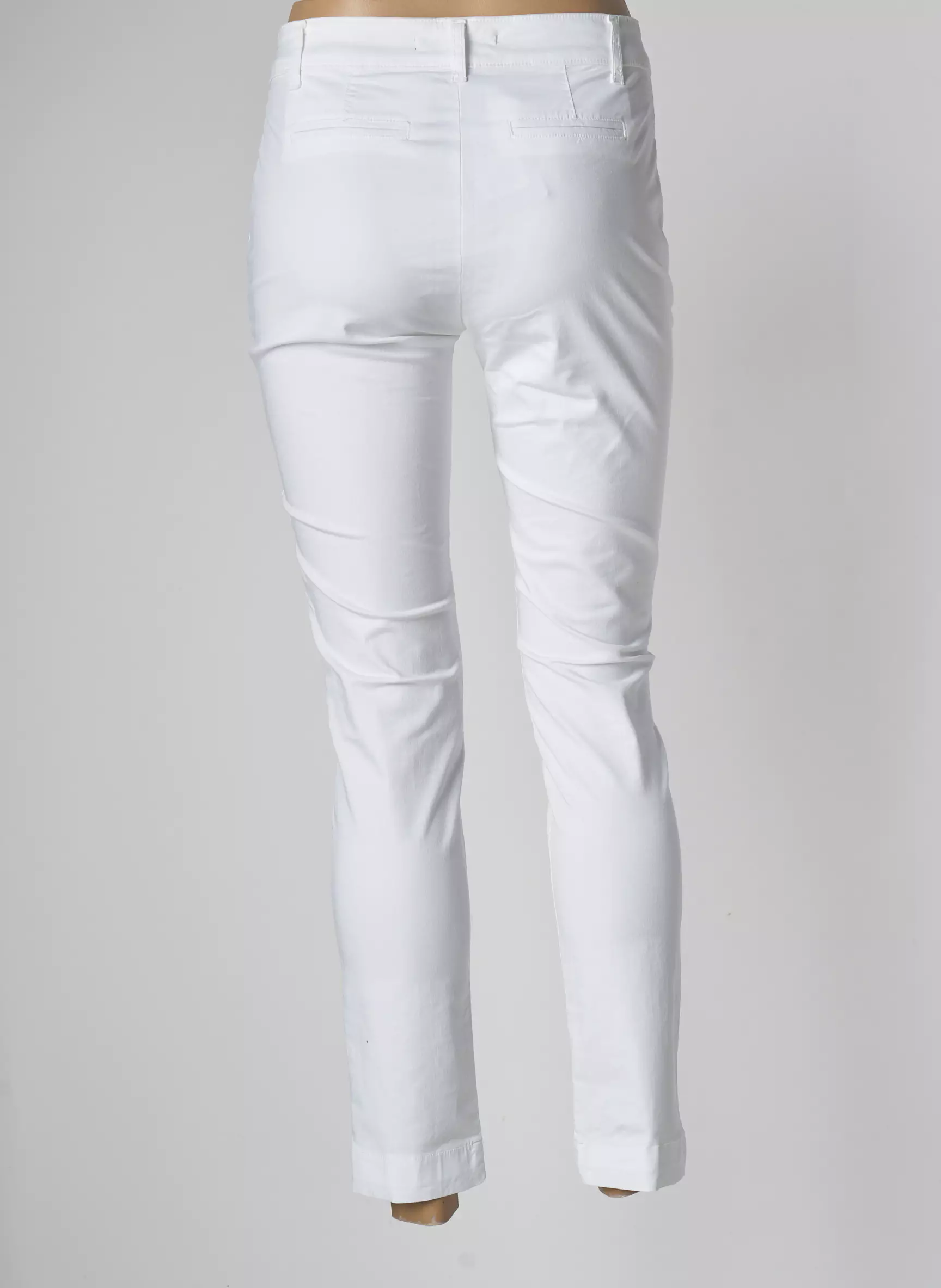 Lauren Vidal Pantalons Droits Femme couleur blanc
