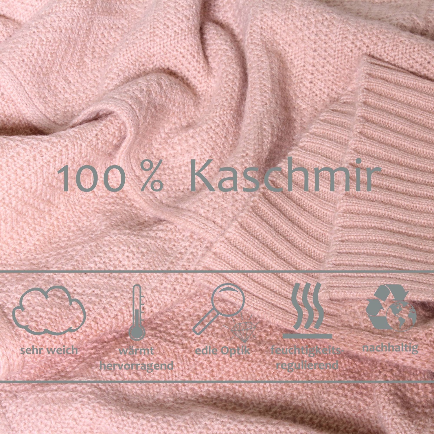 warmer Strickschal aus Kaschmir