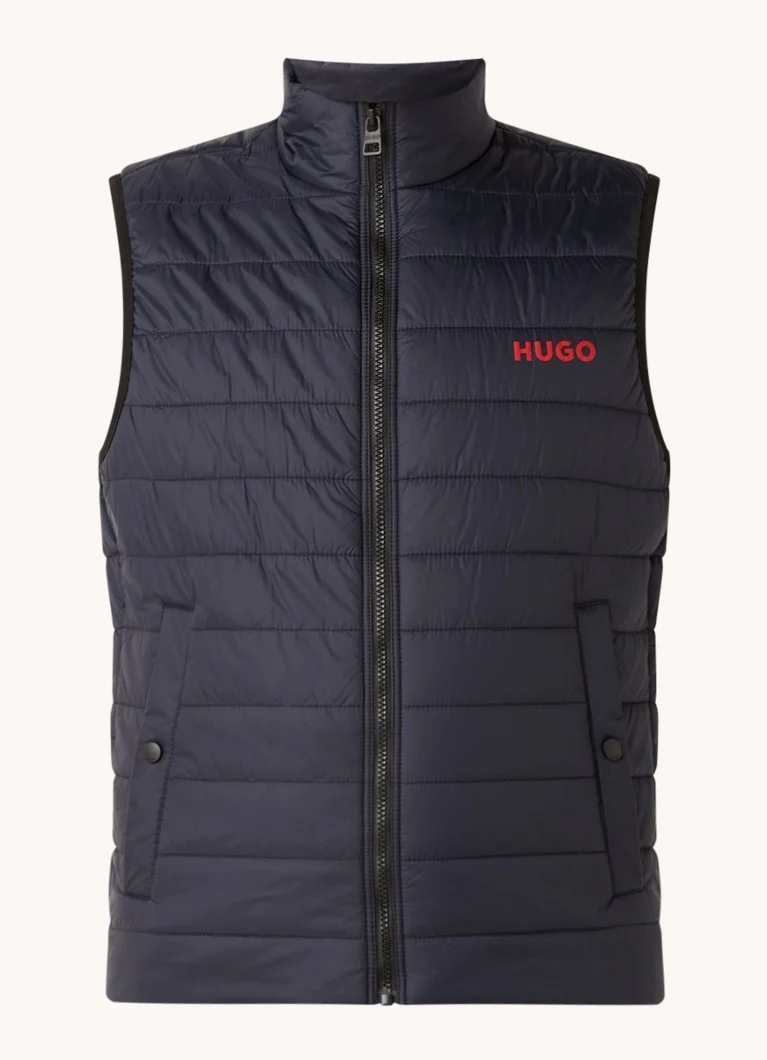 Pikowana kamizelka HUGO BOSS Bentino z logo
