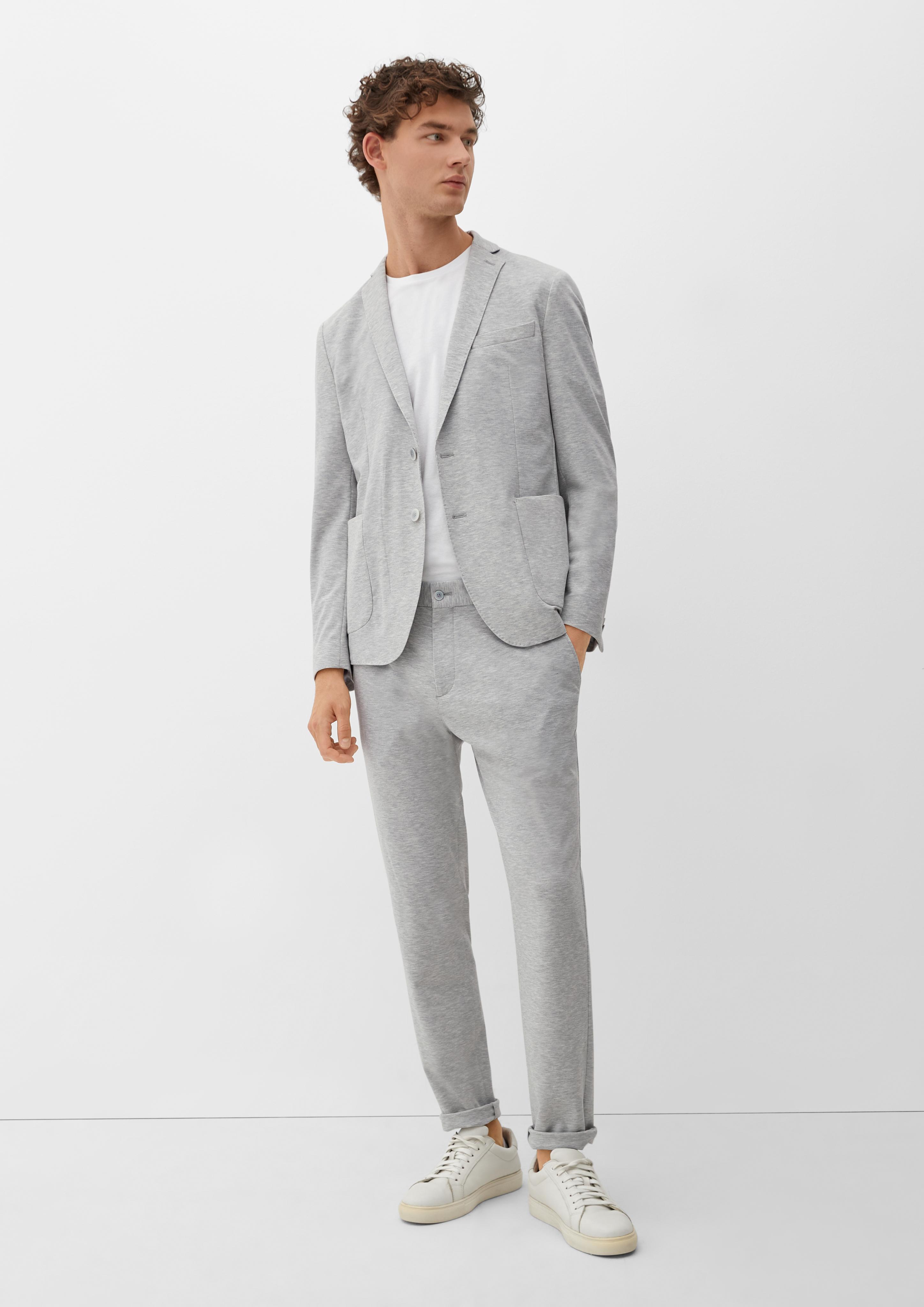 Slim: Joggsuit-Sakko aus Stretch-Jersey  2130159-91W2