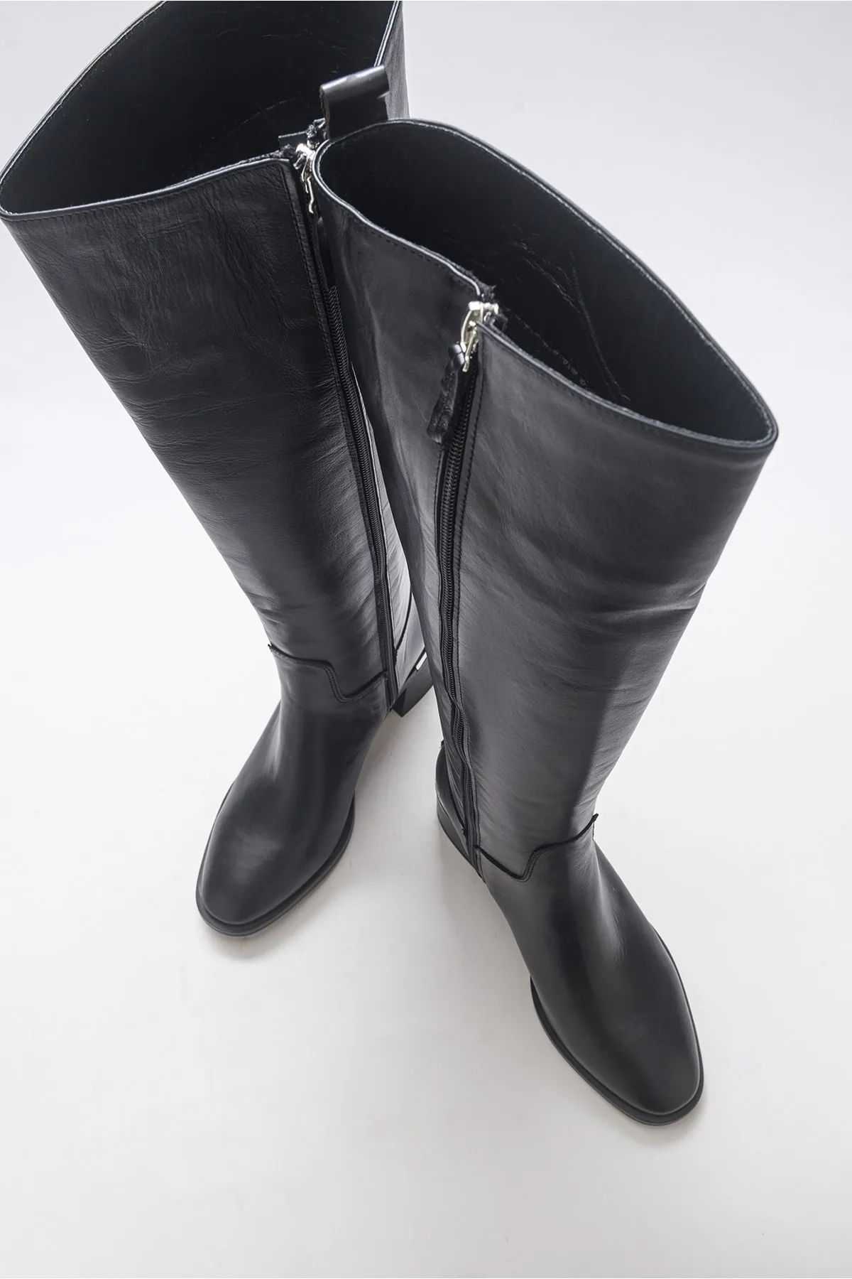 Luvi  Sova Black Skin Echtleder Damenstiefel