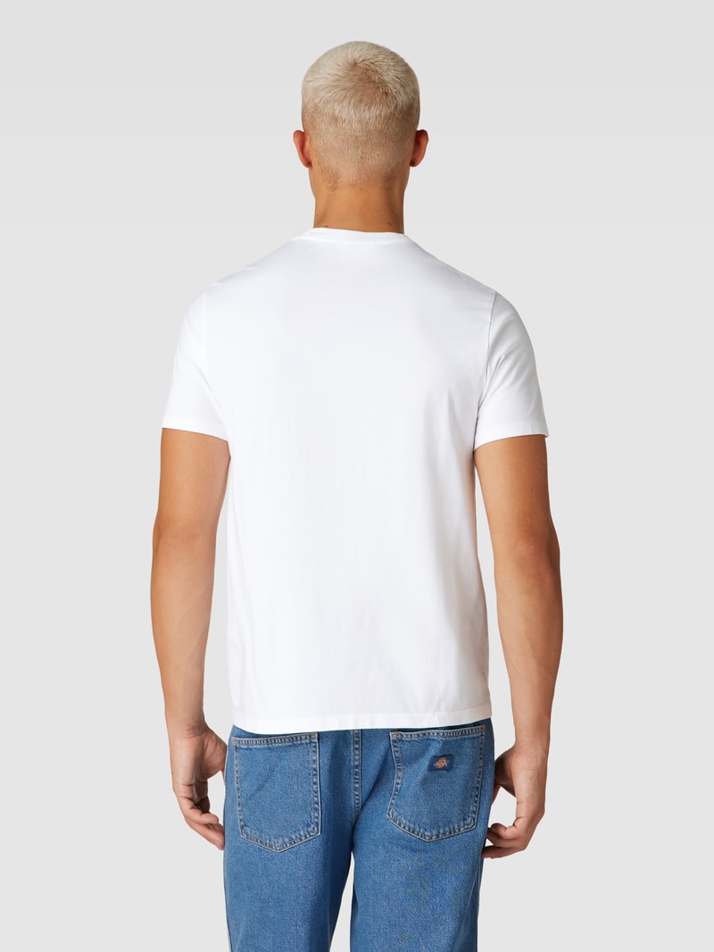 T-Shirt mit Label-Patch Modell 'ORIGINAL' in weiß