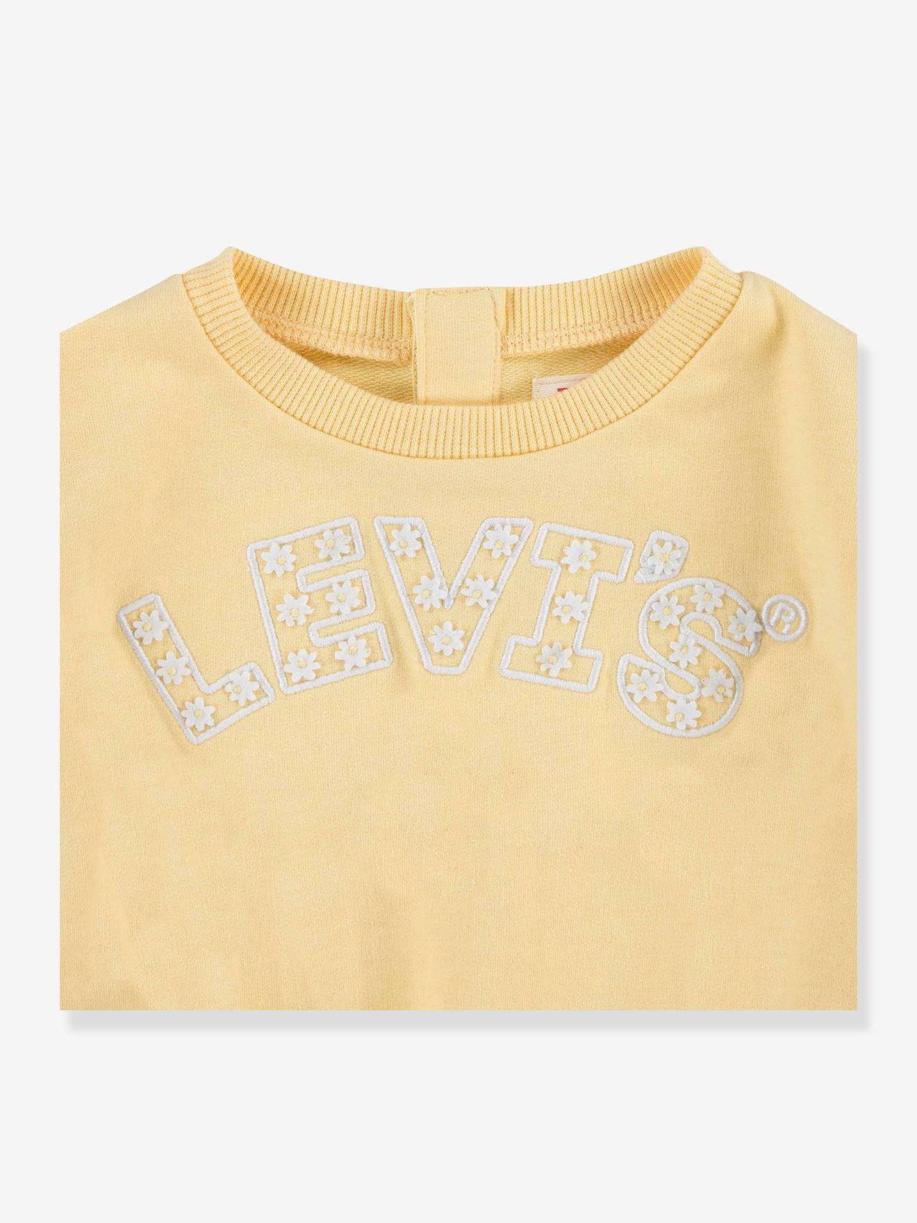 Levis Mädchen Sweatshirt Levi's mit Bio-Baumwolle - hellgelb