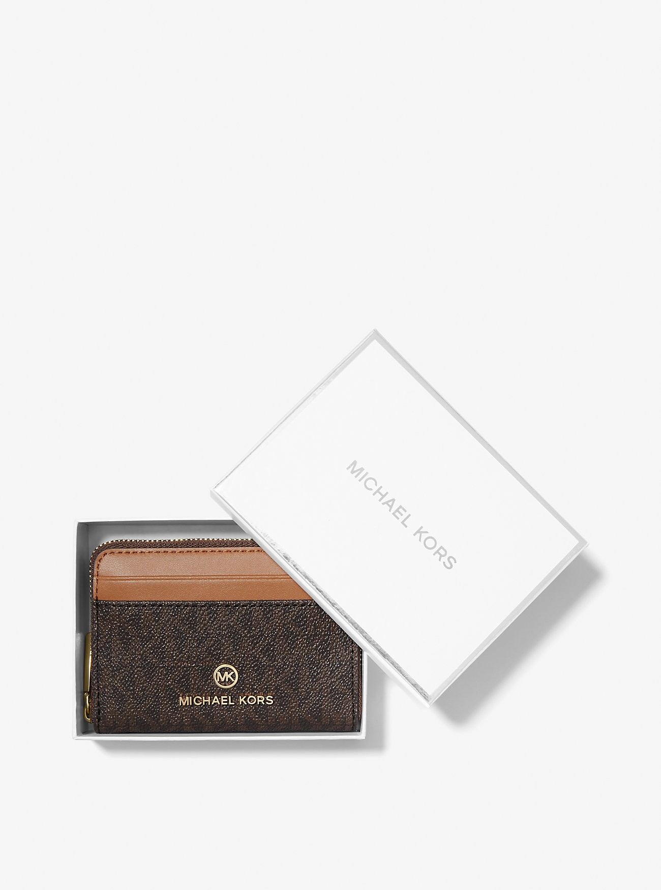 Jet Set Liten Logo Lommebok - BRN/ACORN