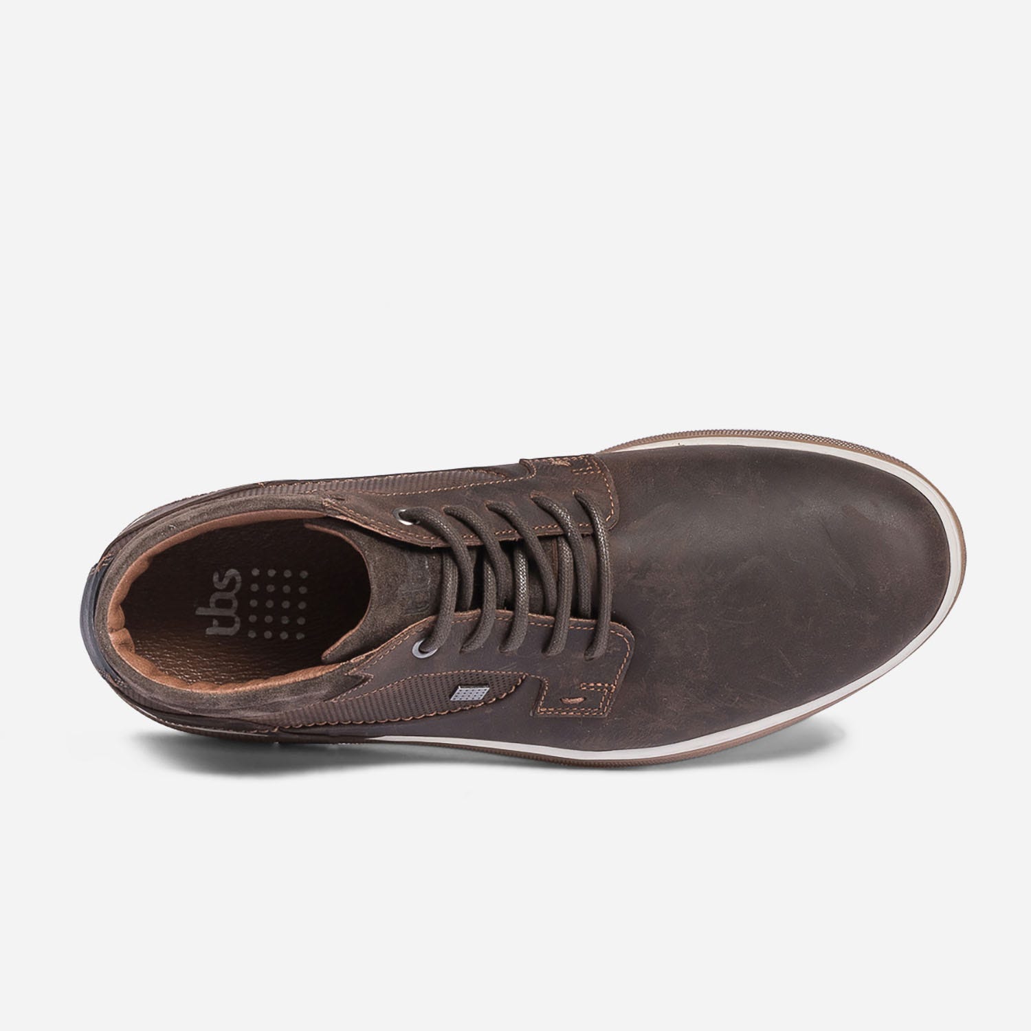 Derby confort montant TBS marron en cuir