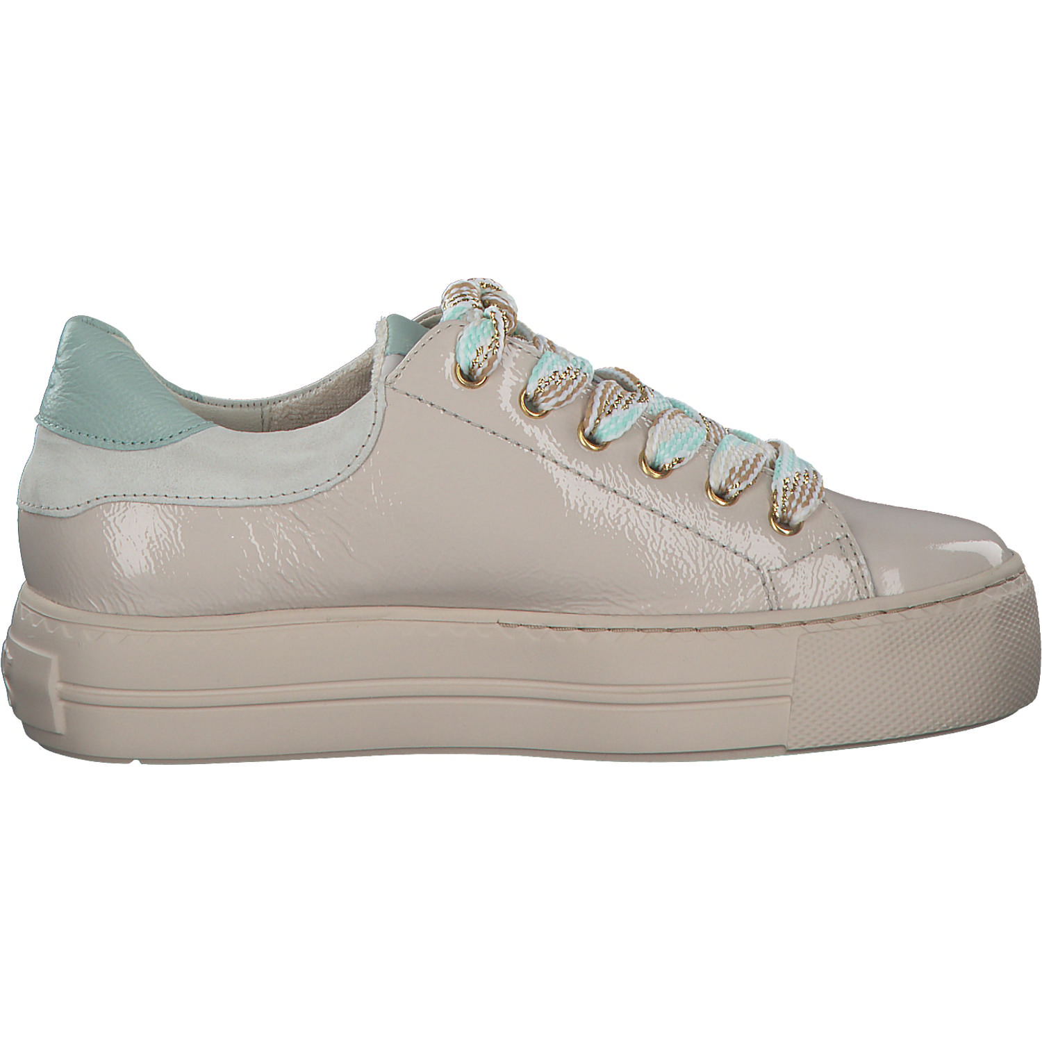 Paul Green 5257, Schnürschuhe, Damen, bisquit/mint
