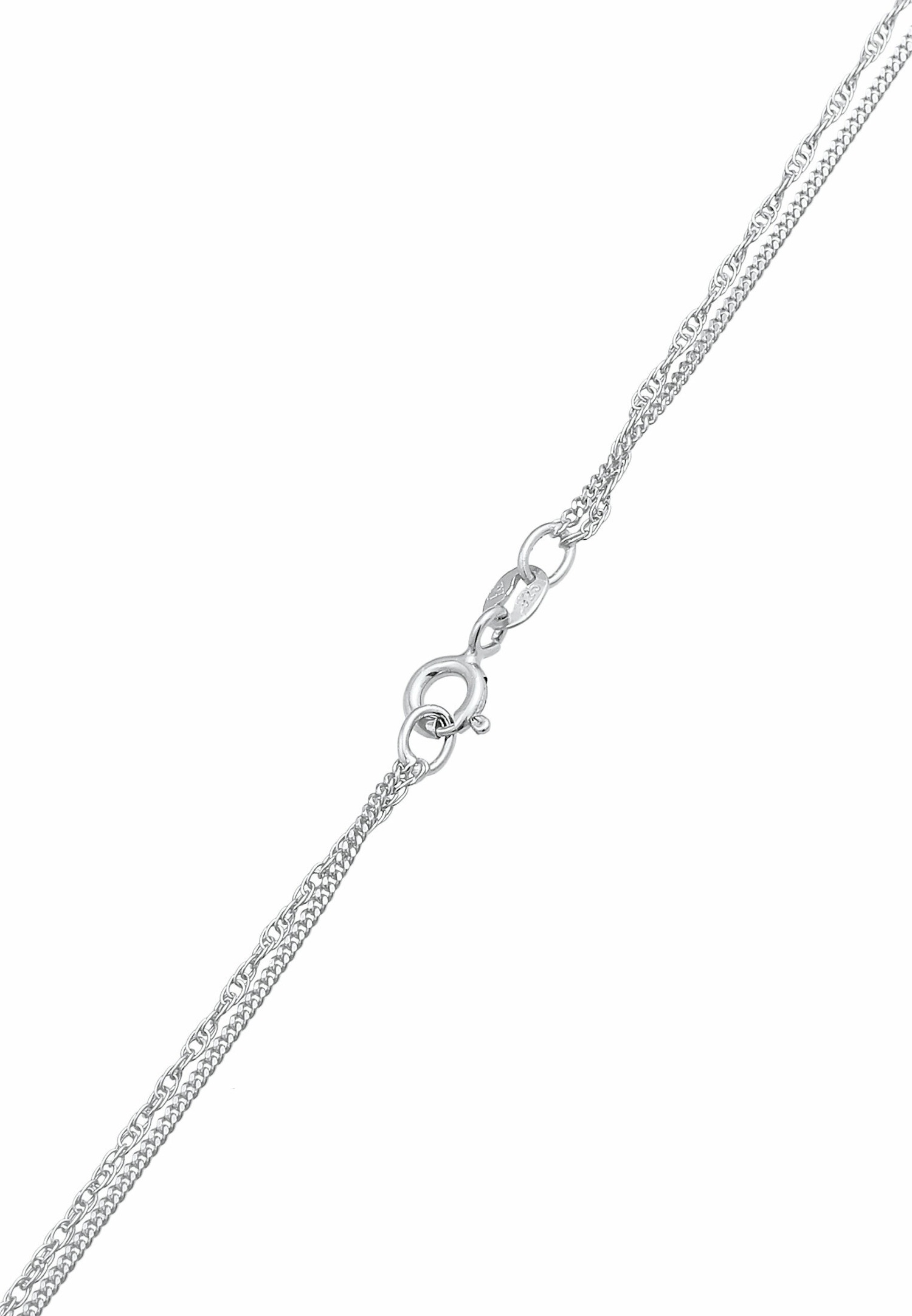Dámsky prívesok Elli Twisted Rectangle Basic Minimal Trend zo striebra 925, pozlátený